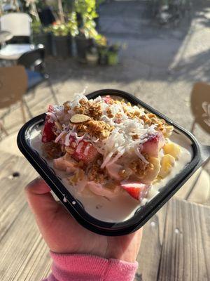 if you go here get a Bionico !! these are amazing ! sweet fruit bowl i love it !  Topped off with granola and shredded coconut