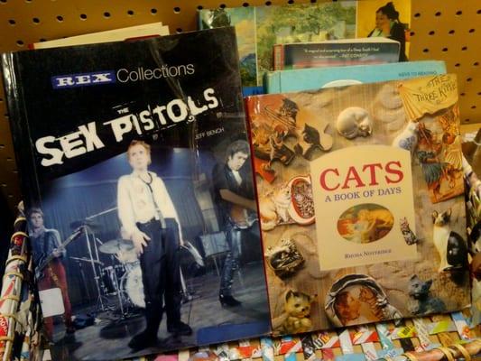 Do you choose a book on the Sex Pistols or Cats book of days? WTH?