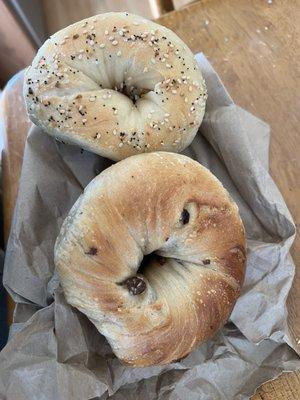 Half the bagels are tiny, half are normal sized