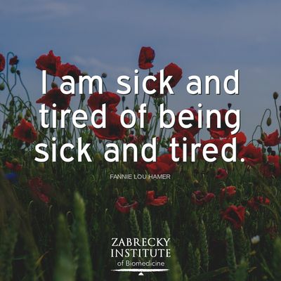 Are You Sick & Tired of Being Sick & Tired too? Reclaim your health with Zabrecky Institute.