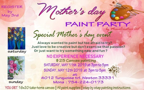 Mothers dat paint event