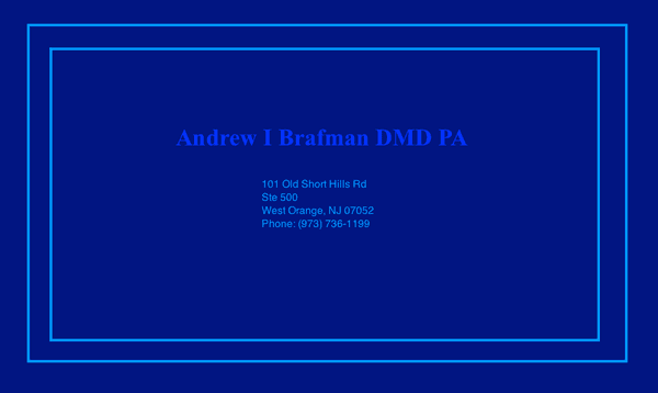 Andrew I Brafman DMD PA | West Orange, NJ