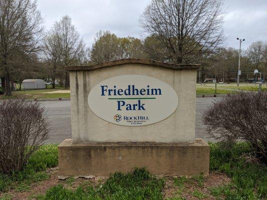 Friedheim Park, Rock Hill SC