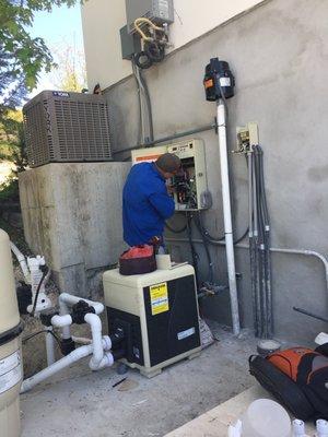 Pool system troubleshooting. Master Electrician.