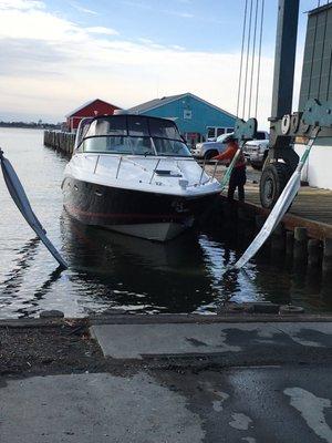 Launching for sea trial, right on schedule.