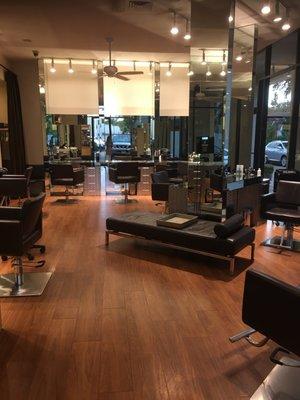 Beautifully arranged well lit salon!