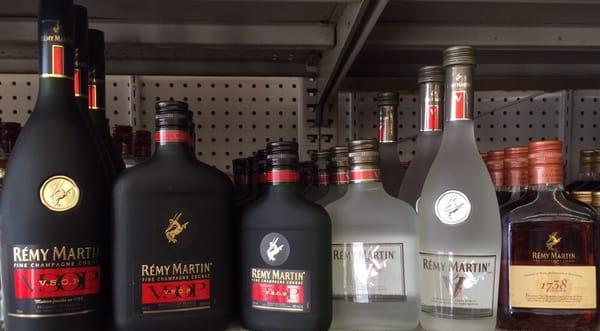 All sizes of Remy Martin Vsop,v,1738 come check out.