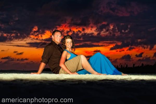 American Photo Pro, beautiful sunset portraits.