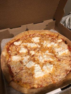 Brick Oven Pizza with Ricotta cheese