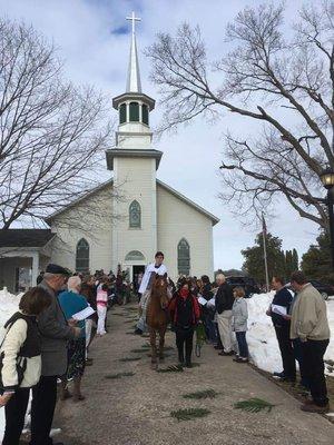 Palm Sunday procession