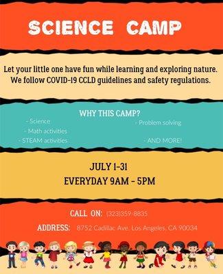 Spanish/science camp... enroll now