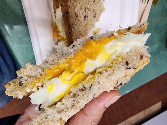 Egg and cheese sandwich