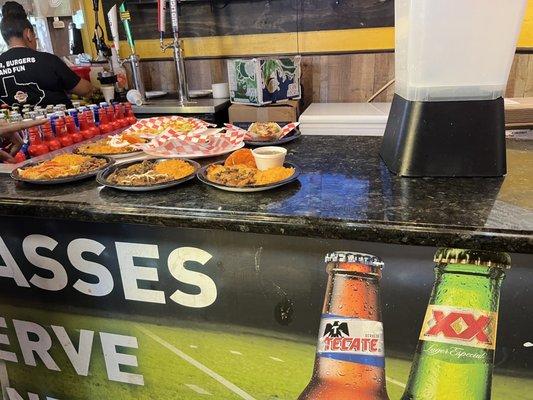 Weird display of food at the counter you order from