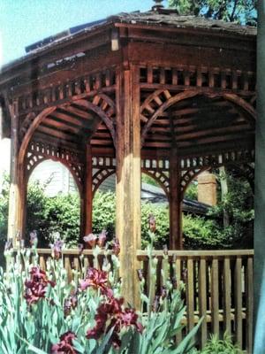 gazebo in the courtyard