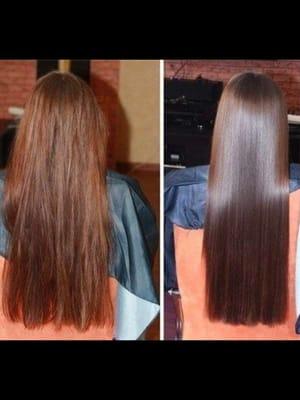 Keratin blow out treatment