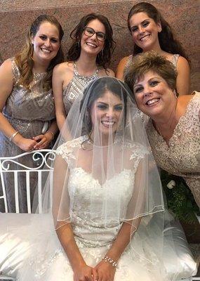 Bride and family