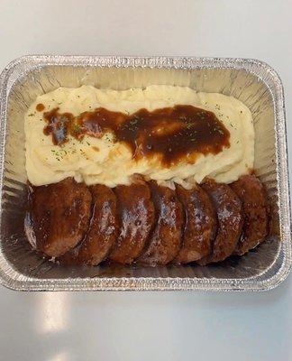 Salisbury steak and gravy(just 1 of many of our options)