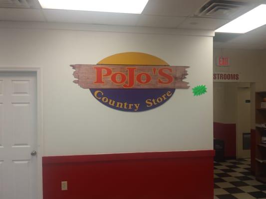 PoJo's is located in the rear inside the Chevron