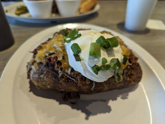 Wednesday Special: BBQ Baked Potato, $11.99 prior to tax (normally $13.99) + $1 brisket