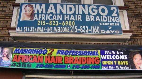 Good street parking at Mandingo II African Hair Braiding  4306 Lancaster Avenue, Philadelphia PA 19104