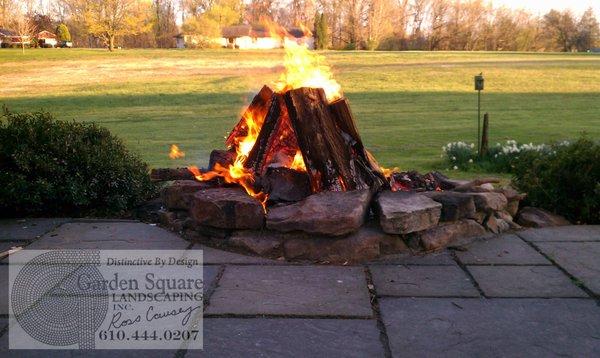 A fire pit can be your family's outdoor entertainment center. Smores anyone?