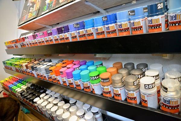 Fully stocked with Molotow Transparent colors.