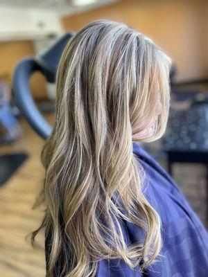 Blonde highlights