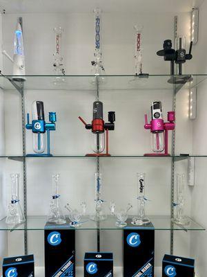 We are an authorized reseller for some of the best glass in the industry including: ROOR, Studenglass, and Cookies.