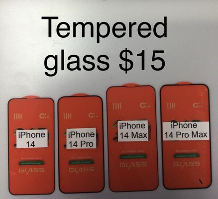 iPhone 14 tempered glass