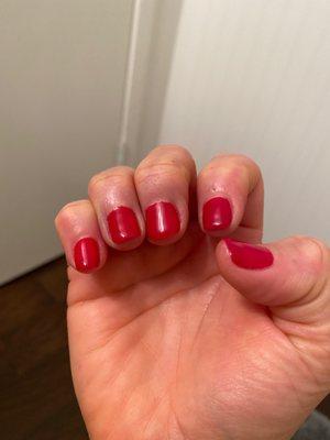 Gel manicure - looking good, if I do say so myself!