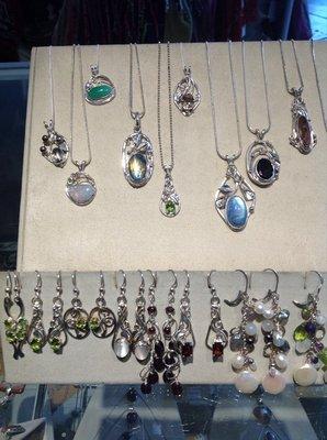 Beautiful locally hand-crafted sterling silver jewelry by Meg Black Smith!