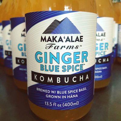 Maui-Grown Ginger Blue Spice Kombucha