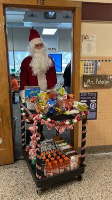 Playing Santa for the Holy Redeemer Teachers!