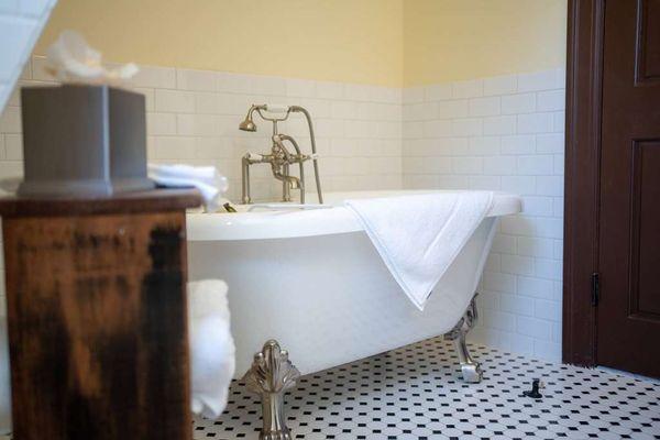 Guest Bathroom with Clawfoot Tub