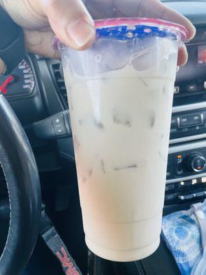 Lychee milk tea - good