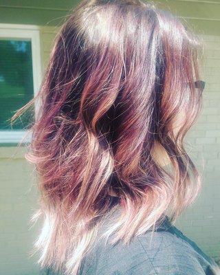 Color correction at a jour salon in Rockwall..