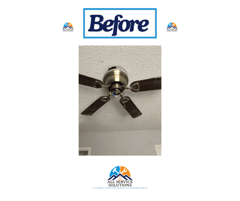 ceiling fan replacement and installation