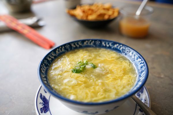 Egg Drop Soup. Full review: https://livelearndream.com/2020/01/07/chees-chinese-cuisine-a-local-staple-chinese-restaurant-in-the-berkshires/