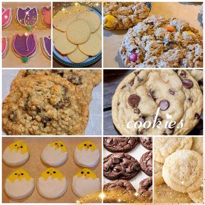 Cookies on my menu are quite the variety.   Try some today!