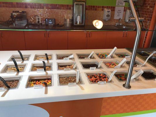 More toppings come add some fun to your FROYO!!