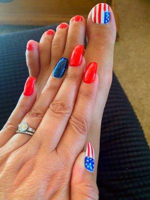 4th of July Nails