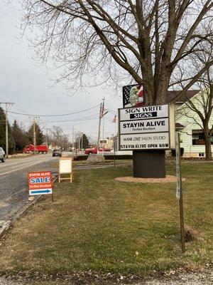 Sign is up... 1451-C Joliet Rd Valpo