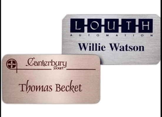 Custom Name Badges, full color logo available.