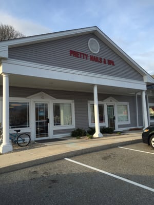 Pretty Nails in Niantic- just a stone's throw from the beach.