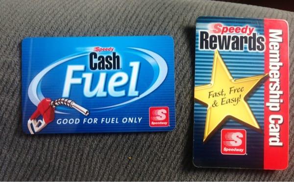 I won a $100 gas card to Speedway. Now I am figuring out what rewards I can earn from speedway. Win win! *smiles*