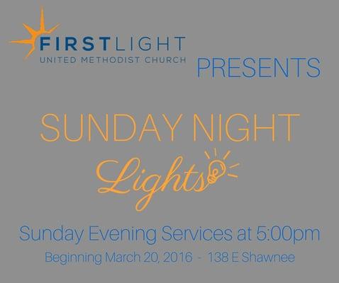 Check out our new evening service especially geared for young people!