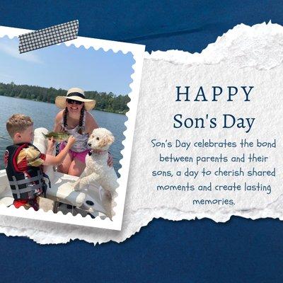 Happy National Son's Day! You make us proud with all you do.