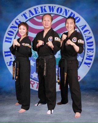 Greetings from Grand Master Hong, Master Steve, and Master Dana!