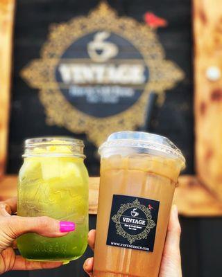 Kiwi Lemonade & Iced Chai Tea