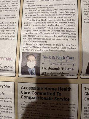 Back & Neck Care Center Of Webster Groves